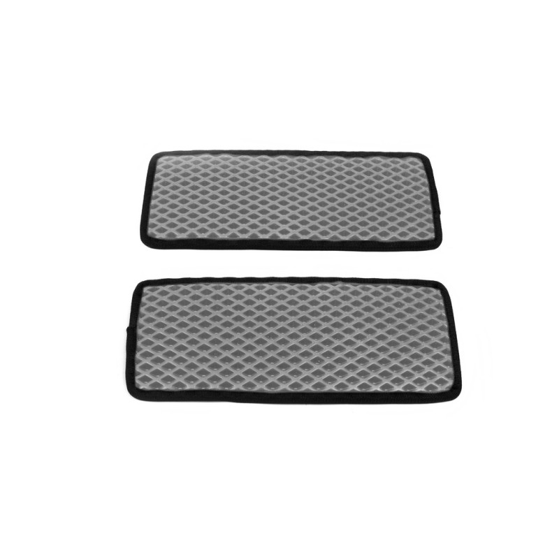 Полиуретановые коврики на пороги (2 шт, EVA, серые) для Citroen Jumper 2007-2025 гг