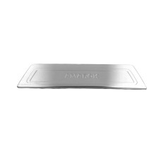Накладка на задний бампер OmsaLine (глянец, нерж) для Volkswagen Amarok 2010-2022 гг
