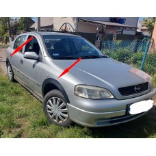 Накладки на арки (4 шт, чорні металічні) для Opel Astra G classic 1998-2012 рр