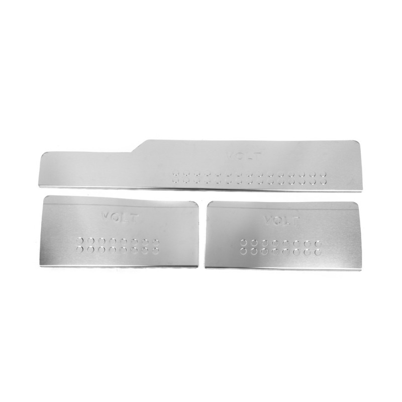 Накладки на внутрішні пороги Carmos V3 (3 шт, нерж) для Volkswagen LT 1995-2006 рр