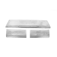 Накладки на внутрішні пороги Carmos V3 (3 шт, нерж) для Volkswagen T5 Transporter 2003-2010 рр