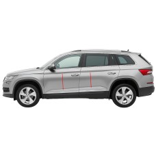 Молдинг дверний Carmos вузький (нерж) для Skoda Kodiaq 2016-2023 рр
