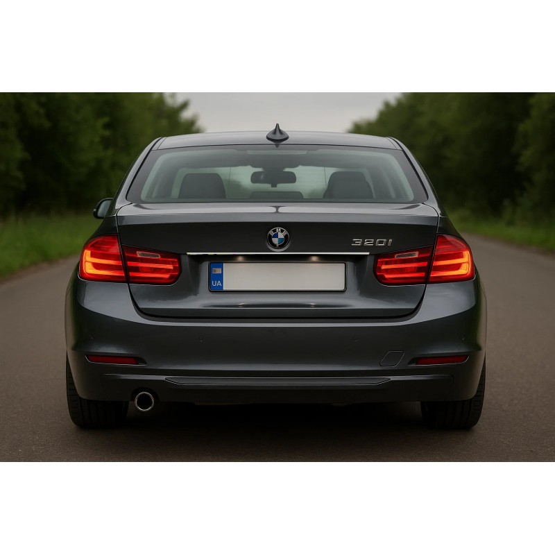 Накладка из нержавейки над номером Седан (Хром) для BMW 3 серия F-30/31/34 2012-2019 гг Накладка из нержавейки над номером Седан (Хром) для BMW 3 серия F-30/31/34 2012-2019 гг