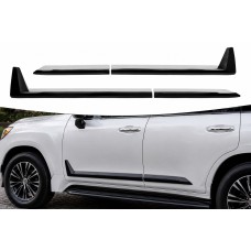Черные молдинги на двери F-Sport белый-2026черный (4 шт, ABS) для Lexus LX 500d/600 2022- гг