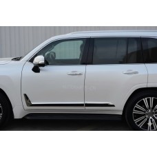 Черные молдинги на двери F-Sport белый-2025черный (4 шт, ABS) для Lexus LX 500d/600 2022- гг