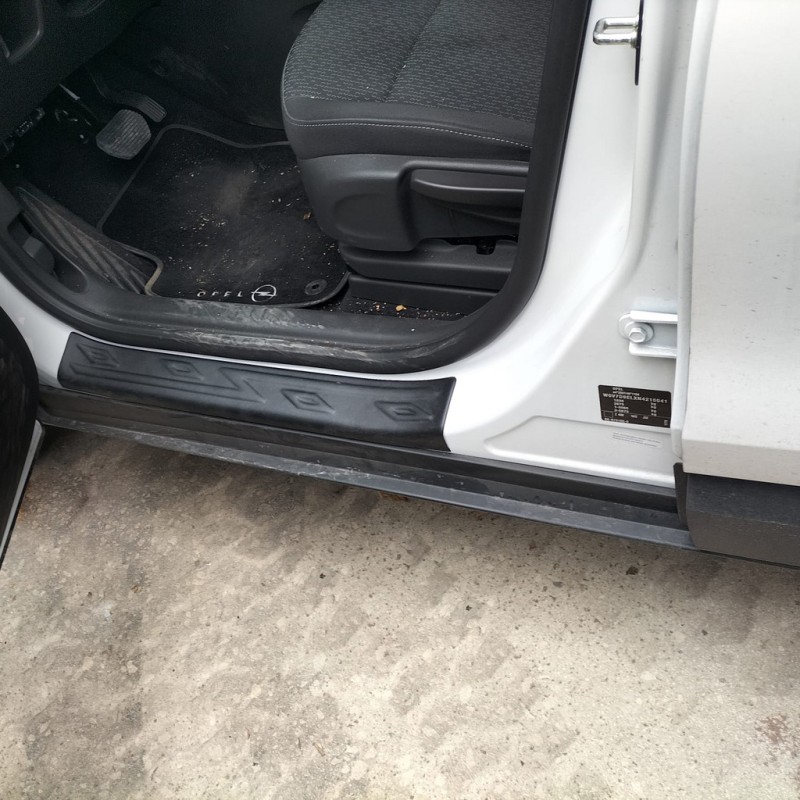 Накладки на дверні пороги EuroCap (4 шт, ABS) для Opel Crossland X