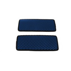 Полиуретановые коврики на пороги (2 шт, EVA, Синий) для Citroen Jumper 2007-2025 гг