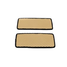 Полиуретановые коврики на пороги (2 шт, EVA, Бежевый) для Citroen Jumper 2007-2025 гг