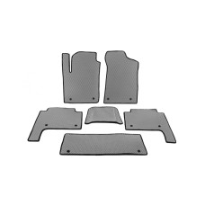 Килимки салону 3 ряди (EVA, Сірий) для Nissan Patrol Y62 2010-2024 рр