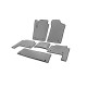 Коврики салона 3 ряда (EVA, Серый) для Nissan Patrol Y62 2010-2024 гг