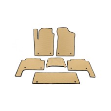Килимки салону 3 ряди (EVA, Бежевий) для Nissan Patrol Y62 2010-2024 рр