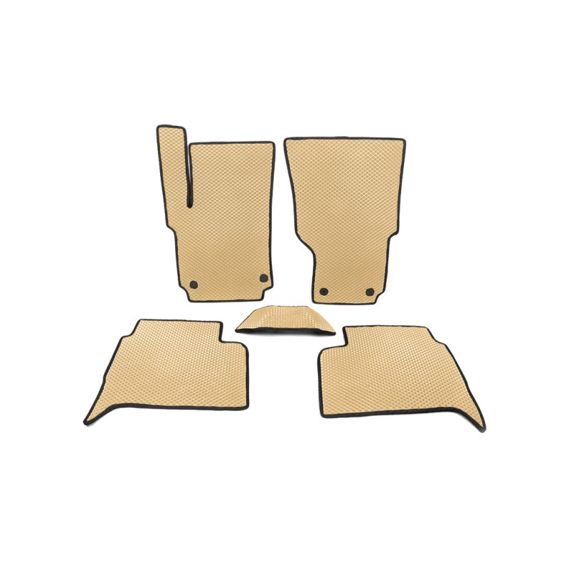 Коврики EVA (Бежевый) для Volkswagen Amarok 2010-2022 гг
