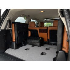 Коврик багажника 2 шт (EVA, 7 мест, Серый) для Toyota Land Cruiser 200 2007-2021 гг