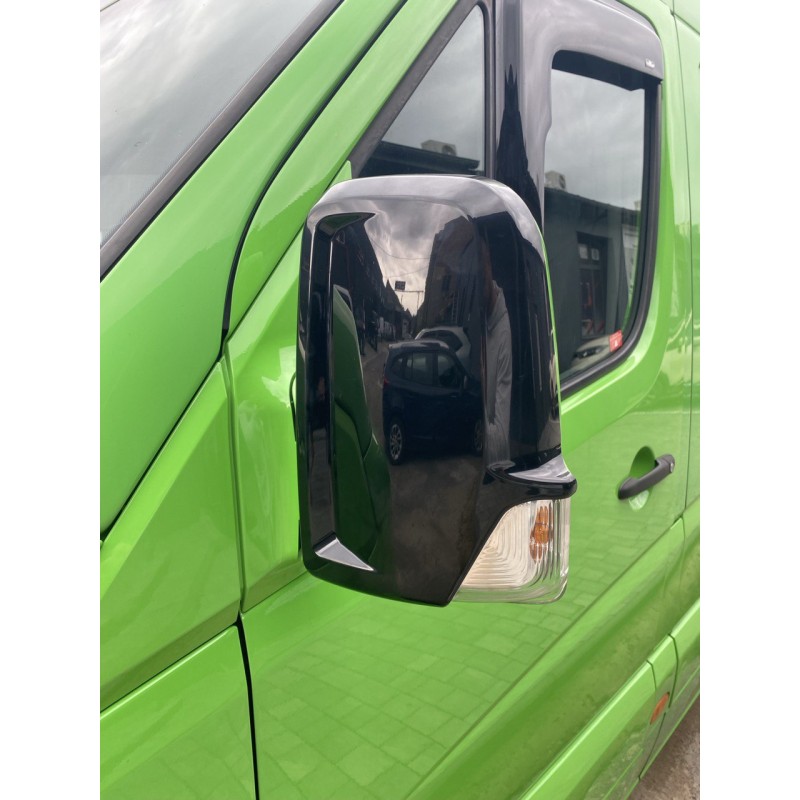 Накладки на зеркала BlackEdition (2 шт., пласт) для Mercedes Sprinter W906 2006-2018 гг