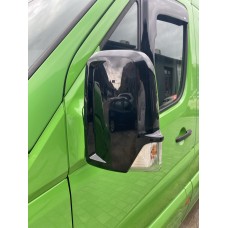 Накладки на зеркала BlackEdition (2 шт., пласт) для Volkswagen Crafter 2006-2016 гг