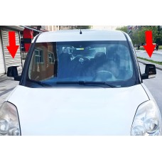 Накладки на зеркала BMW-Style (2 шт) для Opel Combo 2012-2018 гг