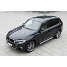 Боковые Подножки Shining V1 (2 шт., Алюминий) для BMW X5 F15 2013-2018 гг
