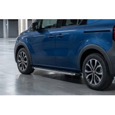Бокові пороги BlackLine (2 шт., алюміній) Довга база для Fiat Doblo III 2023- рр