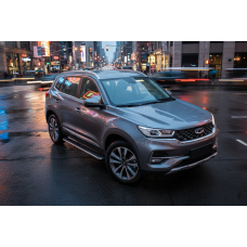 Бокові пороги Maydos V1 (2 шт., алюміній) для Chery Tiggo 7 2020- рр