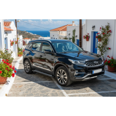 Бокові пороги New Vision Black (2 шт., алюміній) для Chery Tiggo 7 2020- рр