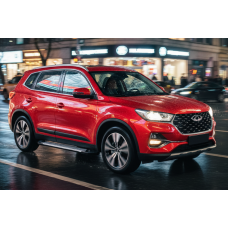 Боковые Подножки Line (2 шт., Алюминий) для Chery Tiggo 7 2020- гг