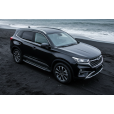 Бокові пороги RedLine V1 (2 шт., алюміній) для Chery Tiggo 7 2020- рр