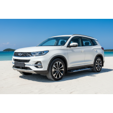 Бокові пороги Sunrise (2 шт., алюміній) для Chery Tiggo 7 2020- рр