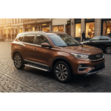 Боковые Подножки Maya V2 (2 шт., Алюминий) для Chery Tiggo 7 2020- гг