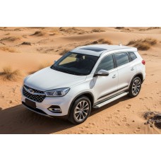 Боковые Подножки Maya V2 (2 шт., Алюминий) для Chery Tiggo 8 2017- гг