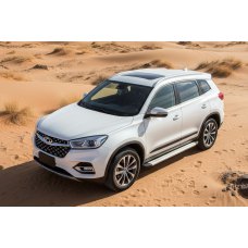 Боковые Подножки Maya V2 (2 шт., Алюминий) для Chery Tiggo 8 2017- гг