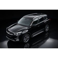 Боковые пороги New Vision Black (2 шт., алюминий) для Chery Tiggo 8 2017- гг