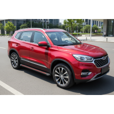 Боковые Подножки Maya Red (2 шт., Алюминий) для Chery Tiggo 8 2017- гг