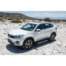 Боковые Подножки New Vision Grey (2 шт., Алюминий) для Chery Tiggo 8 2017- гг