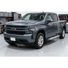 Бокові пороги Allmond Grey (2 шт., алюміній) для Chevrolet Silverado 2019- рр