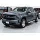 Боковые пороги Allmond Grey (2 шт., алюминий) для Chevrolet Silverado 2019- гг