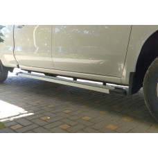 Бокові пороги Maya V2 (2 шт., алюміній) для Chevrolet Silverado 2019- рр