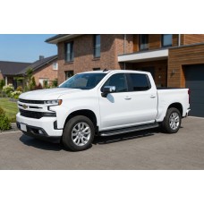 Боковые Подножки Tayga Grey (2 шт., Алюминий) для Chevrolet Silverado 2019- гг