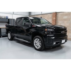 Боковые пороги New Vision Black (2 шт., алюминий) для Chevrolet Silverado 2019- гг