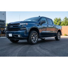 Бокові пороги Maya V1 (2 шт., алюміній) для Chevrolet Silverado 2019- рр