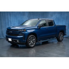 Бокові пороги Maya Blue (2 шт., алюміній) для Chevrolet Silverado 2019- рр