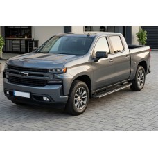 Бокові пороги Bosphorus Grey (2 шт., алюміній) для Chevrolet Silverado 2019- рр