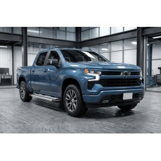 Боковые Подножки New Vision Grey (2 шт., Алюминий) для Chevrolet Silverado 2019- гг