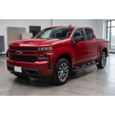 Бокові пороги Bosphorus Black (2 шт., алюміній) для Chevrolet Silverado 2019- рр