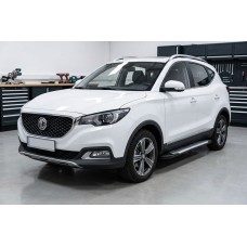 Бокові пороги Line (2 шт., Алюміній) для MG ZS 2017-2024 рр