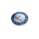 Заглушка вместо эмблемы на капот Mercedes (синяя и хром, 57мм) для Тюнинг Mercedes