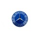 Заглушка вместо эмблемы на капот Mercedes (синяя, 57мм) для Тюнинг Mercedes