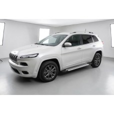 Бокові пороги Vision New Grey (2 шт., Алюміній) для Jeep Cherokee KL 2013- рр