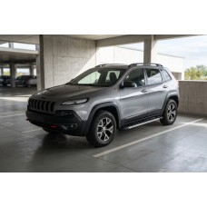 Боковые пороги RedLine V1 (2 шт., алюминий) для Jeep Cherokee KL 2013- гг