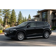 Боковые Подножки BlackLine (2 шт., Алюминий) для Jeep Cherokee KL 2013- гг