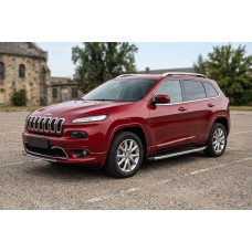 Бокові пороги Fullmond (2 шт., Алюміній) для Jeep Cherokee KL 2013- рр
